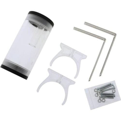 50mm Diameter Tank Water Cooling Accessories G1/4 Thread Cylinder Reservoir Tank for PC Water Cooling System