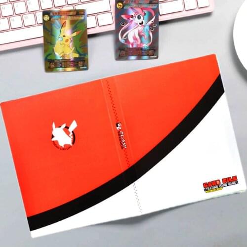 240pcs Cartoon Pokemon Cards Album Book Anime Game Card EX GX Collectors Binder Folder Children Loaded List Holder Capacity Toys