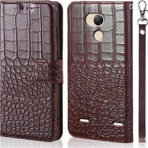 DOREXLON case for ZTE Blade V7 Lite Case flip Crocodile texture leather Phone Case for ZTE Blade V7 Lite Cover with card slots