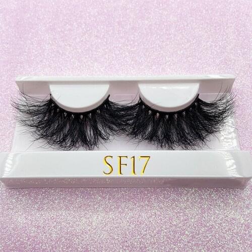 MIKIWI 25MM Dramatic Thick Volume Natural Eyelash Makeup Eye Lash 3D Handmade Messy Real Mink Lashes 100% Cruelty Free Mink Lash