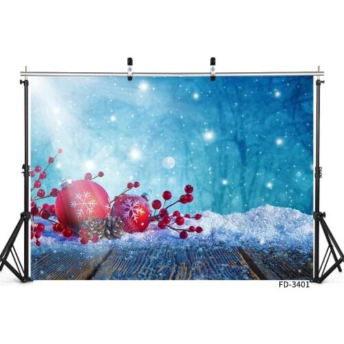 Christmas Ball Snow Wood Board Floor Backdrop Photobooth Decor Baby Newborn Photography Background Photocall Photo Studio Props