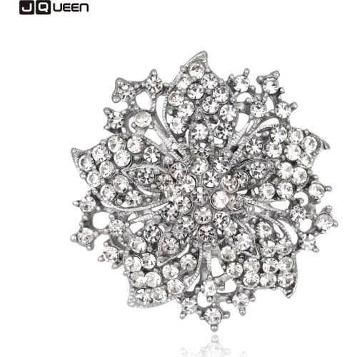 Luxurious Fully Rhinestone Jewel Flowers Brooch Bauhinia 8 Colors Trendy Brooch Pins Women Clothes And Ornaments