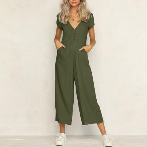 4xl Womens Sleeveless Dungarees Rompers Cotton Linen Jumpsuit Loose Preppy Style Pants Casual Pocket Overalls Playsuits