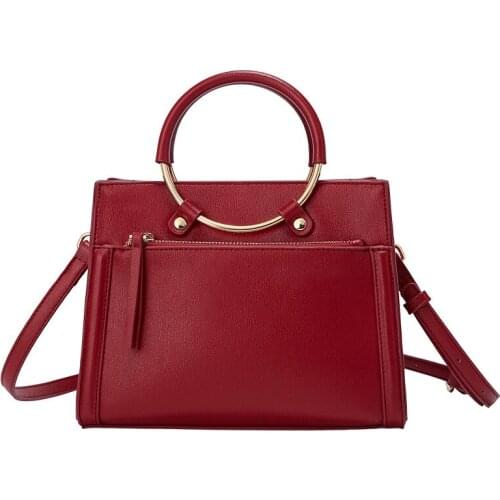 Brides red ladys bag 2021 new womens bag slant cross handbag wedding bag Designer