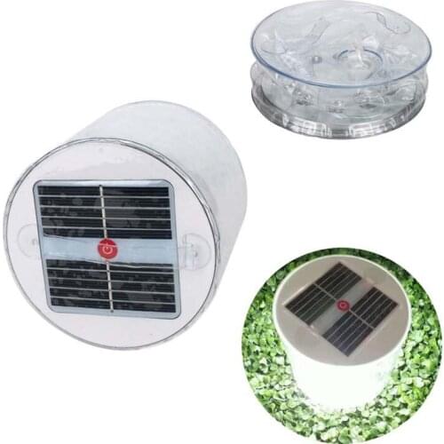 Solar Inflatable LED Lights Camping Lights Solar Rechargeable Folding Lights Outdoor Lights Solar Lantern Garden Decoration