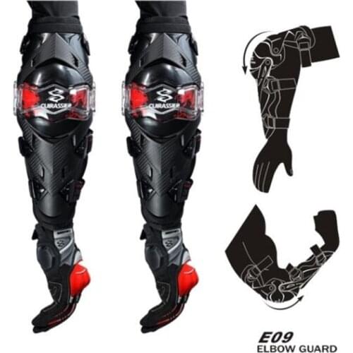 Motocross Elbow Pads Kneepads For Motorcycle Rodilleras Moto Equipement Racing Riding Motorcycle Protection Coderas Mtb Red