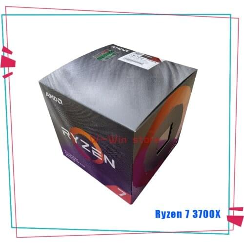 New AMD Ryzen 7 3700X R7 3700X 3.6 GHz Eight-Core Sinteen-Thread CPU Processor 7NM L3=32M 100-000000071 Socket AM4 with cooler