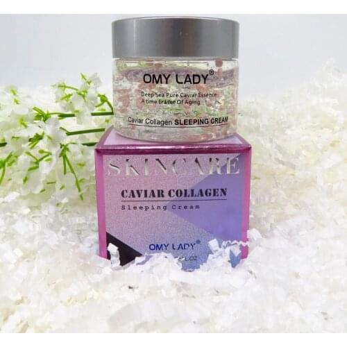 OMYLADY Natural Caviar Collagen Night Cream Facial Moisturizer Sleeping Cream Skin Moisturizing Soothing female Face Care NEW