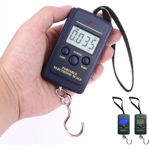 Portable 40kg/10g Mini Electronic Hanging Fishing Luggage Travel Weighting Digital Pocket Hook Scale Kitchen Weight Tool