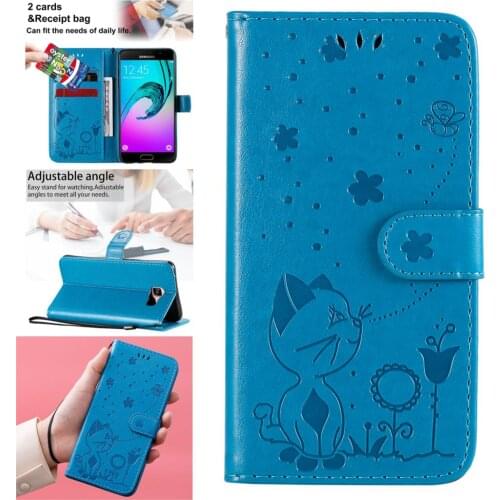 Luxurious PU Leather Flip Book Phone Shell For armor Samsung A5 2016 Hot Cases Hoesje Celular case A510 Silicone Cover Samsug