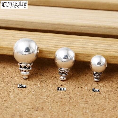 Handmade 925 Silver Guru Bead Pure Silver Tibetan Malas Guru Buddhist Prayer Beads Guru Bead