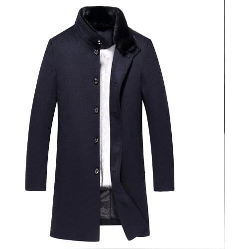 Real Fur Coat Natural Mink Fur Coat Mens Winter Jacket Real Wool Coats Male Luxury Warm Jackets Plus Size F-NX-8029 Y1852