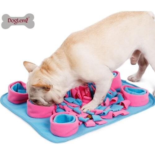 Snuffling Traning Pet Mat Fleece Dog Slow Eating Bowl Mat