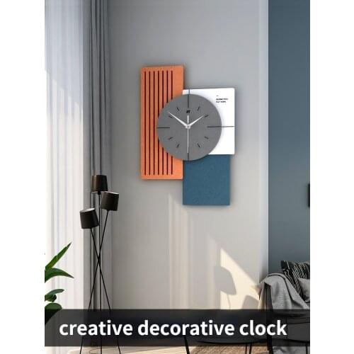 Light luxury modern living room wall-mounted clocks home wall-mounted fashion wall-mounted watches creative decorative clocks
