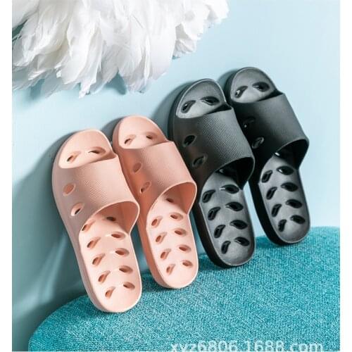 Bathroom Bath Slippers Female Non-Slip Deodorant Indoor Household Mens Soft Bottom Leaking Slippers Mens Slippers Outdoor