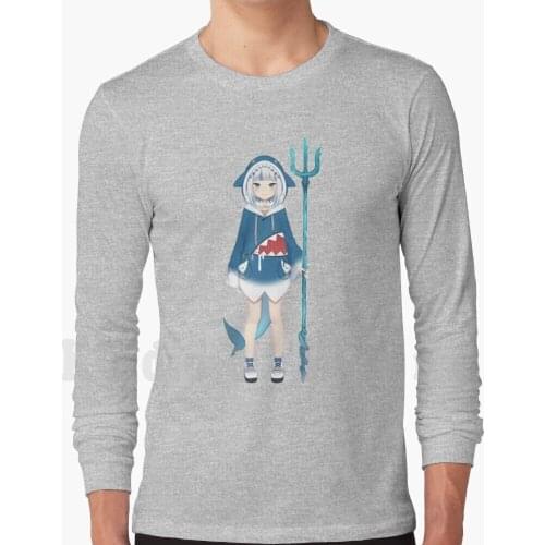 Gawr Gura hoodies long sleeve Gawr Gura Hololive En Hololive English Nakiri Ayame Hoshimachi Suisei Ookami