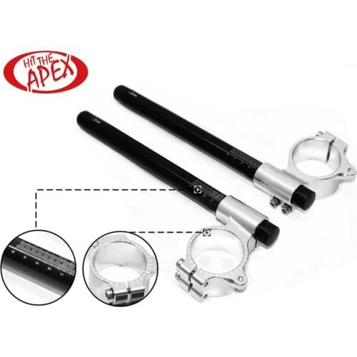 For Aprilia Mille Falco Tuono CNC Billet Aluminium Alloy 53mm Fork Tube 7/8" Motorcycle Clip-ons Clip on Handlebars