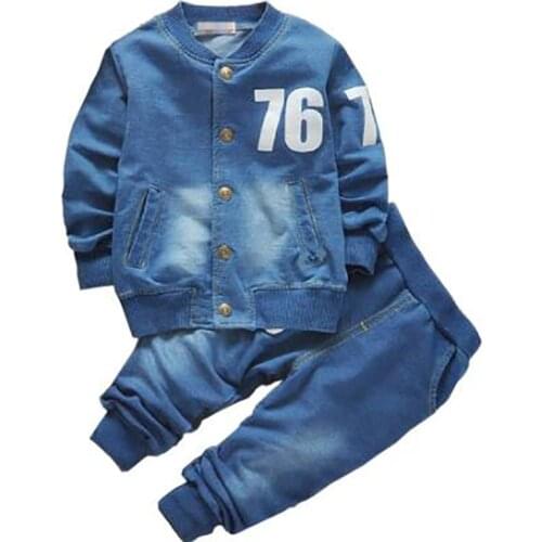 ZWF215 New Spring Baby Boys Clothing Formal Infant Gentleman Shirt Pants 2Pcs/Sets Kids Clothess Cotton Children Leisure Suits