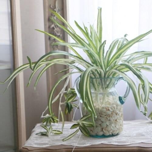 1Pc Chlorophytum Comosum Faux Greenery Home Hotel Decor Artificial Spider Plant