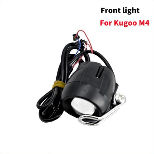 10 Inch Front Light Electric Scooter Skateboard for Kugoo M4 LED Light Waterproof Flashlight with Horn Headlight Scooter Parts