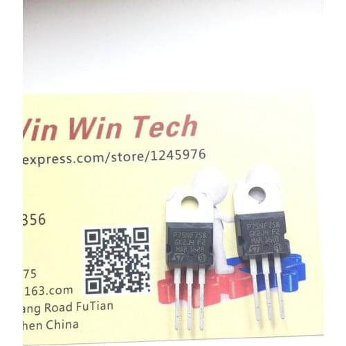 10PCS P75NF75FP TO-220F 75V80A STP75NF75FP