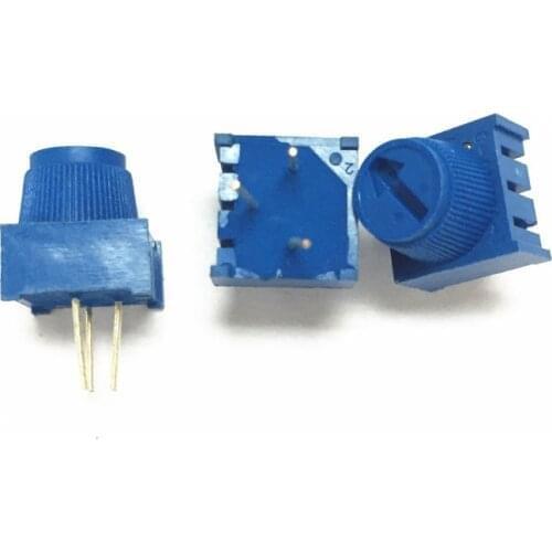 3386P-1-201 3386P-1-202 3386P-1-203 3386P-1-204 3386P 200 Ohm 2K 20K 200K 1/2W Trimmer Potentiometer with Knob