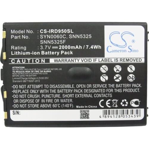 Cameron Sino 2000mAh Battery for Iridium 9500 9505,SNN5325 SNN5325F SYN0060C
