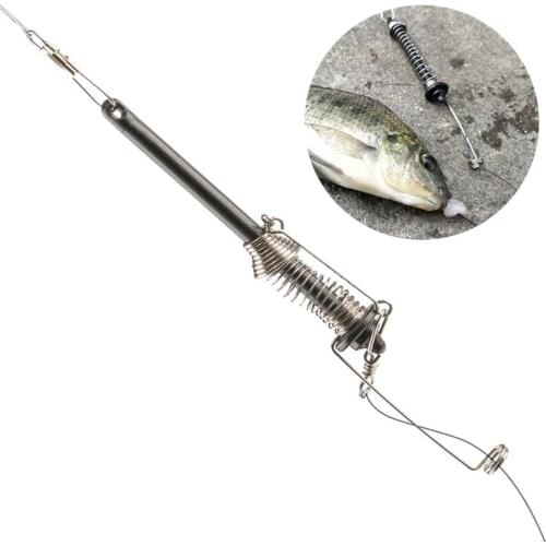 Automatic Fishing Double Hook Ejection Lazy Universal Full Speed All The Water Automatic Spring Hook Fishing Fast Catch Tool Set