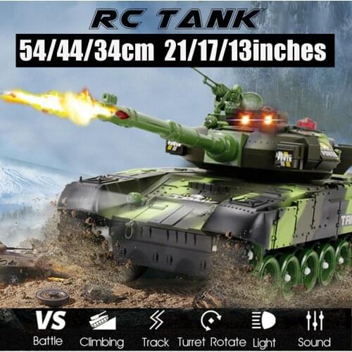 54/44/33CM Super RC tank RC Cars and Trucks charger battle launch Remote Control vehicle Hobby boy toys for kids children gifts