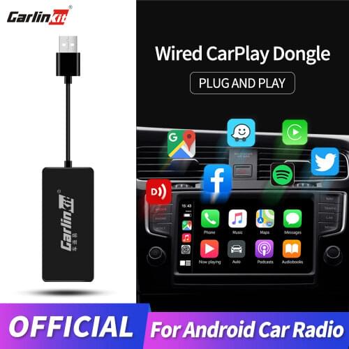 Wireless Apple Carplay Dongle /Android Auto Carplay Smart Link USB Dongle Adapter for Navigation Media Player Mirrorlink /IOS 14