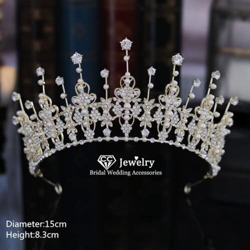 CC Hair Crown Tiara Hairbands Headband Wedding Accessory for Women Bridesmaids Princess Headdress Jewelry Charms Gifts xy423