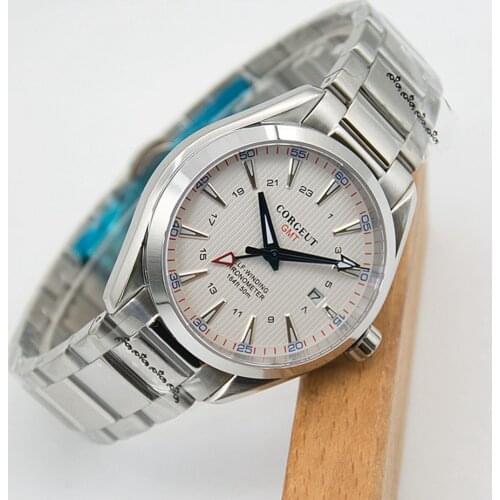 Mens GMT Watch Sport Dress Design Sapphire Stainless Steel Luminous Waterproof Automatic Mechanical Wristwatches Male Clock