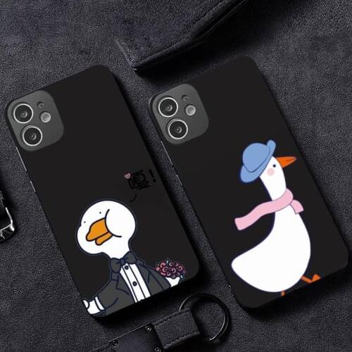 Funny Creative Animal Duck Phone Case for iPhone 12 11 mini pro XS MAX XR 8 7 6 6S Plus X 5S SE 2020