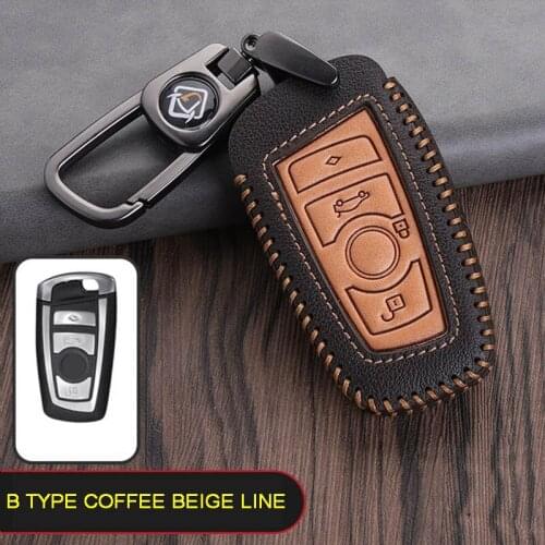 Car Key Case Cover fob Bag For bmw 1 2 3 4 5 6 7 Series 6GT X1 X3 X4 X5 X6 G20 G30 G32 G11 G12 F15 F85 F86 F20 F30 F10 keyring