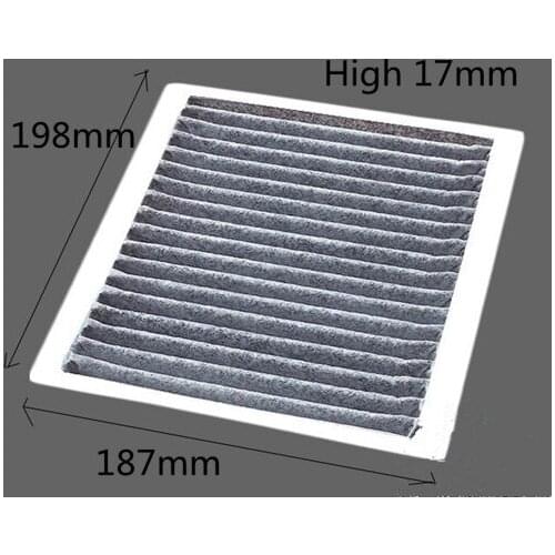 CUK2027 Factory Outlet Wholesale OEM 95861-54G00 Carbon Car Cabin Air Filter for SUZUKI 198*186*17mm AC935J