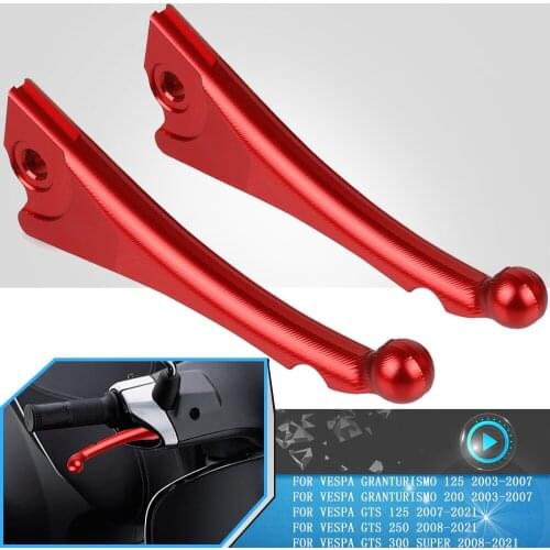 For VESPA GTS300 GTS 300 Super 2008-2021 2020 2019 2018 Scooter Moto Brake Clutch Levers And Handle Grips Motorcycle Accessories