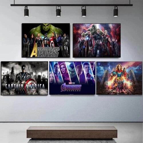 Marvel Avengers Canvas Paintings Infinity War Character Posters and Prints Wall Art Pictures for Living Room Home Decor Cuadros