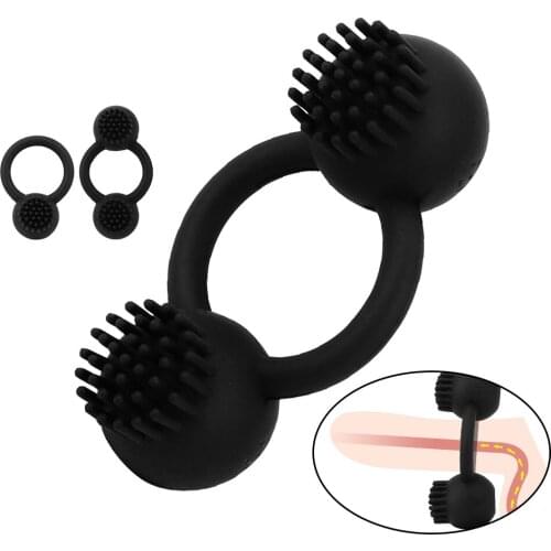 Cock Ring Delay Ejaculation Clitoris Stimulator 10 Speed Vibrating USB Penis Ring Sex Toys for Men Couple Adult Products