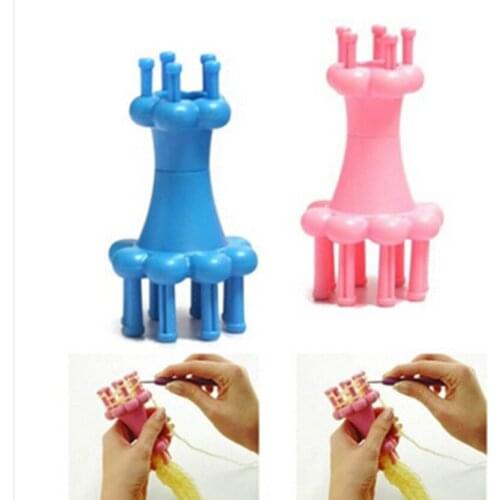 Mini Knitter Spool Loom Knitting Needle Hook Scarves Straps Making Tube Craft Sweater sock Circular Knitting Loom Tool