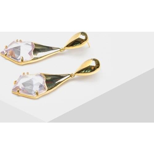 Amorita boutique Fashion geometry color geometric pendant design earring