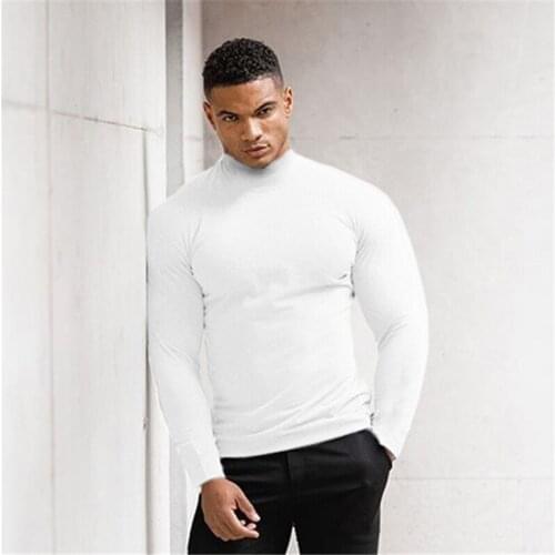 Men Compression T-shirt Jogger Workout Tight Long Sleeve T-shirt Gym Fitness Quick Dry Tees Shirt Male Elasticity Brand Clothing