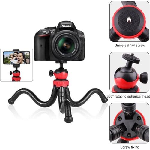 New Flexible Octopus Mobile Tripod With Phone Holder Adapter for Mini Mobile Phone Tripod DSLR Camera Nikon Canon Gopro Hero