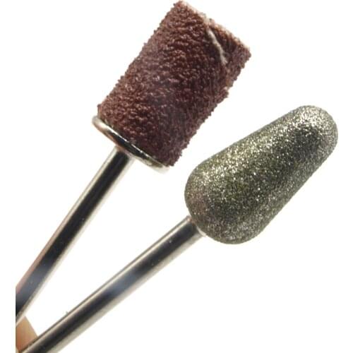 Hot Oval Diamond Nail Drill Bit 3/32" Rotary Cuticle Burr Manicure Cutters Drill Accessories Nail Art Tools Mills