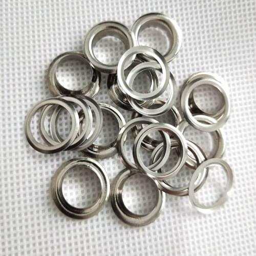 Silver garment Iron eyelets with gasket 10mm scrapbooking accessories Knitwear Jeans Apparel Bags Shoes 500 pcs/lot