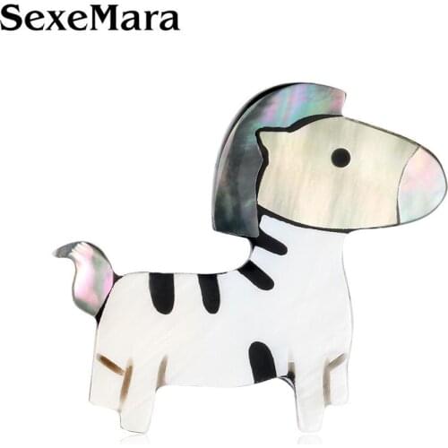 SexeMara Acrylic Brooch Horse Girls Metal Pins Badges Zebra Brooches For Backpacks Clothing Jewelry Accessories Fashion Gift