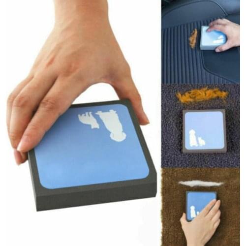 Pet Fur Cleaning Brush Sweep Foam Sofa Carpet Dog Cat Hair Remover Easy Cleaner