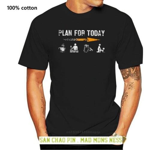 Men Funny T Shirt Fashion tshirt Plan For Today Bricklayer Plan Version Women t-shirt