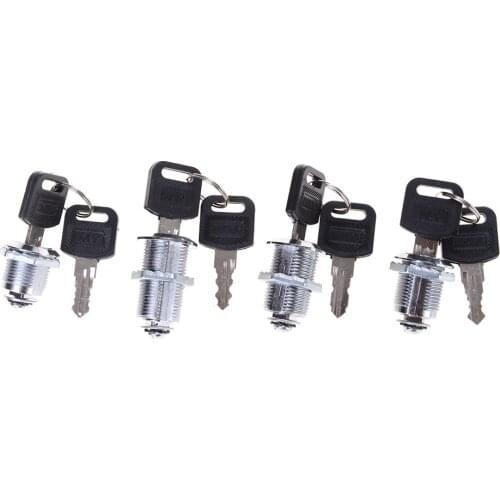 16mm 20mm 25mm 30mm Security Drawer Cam Lock Cylinder Door Mailbox Cabinet Tool Box Lock 2 Keys Hardware Locks