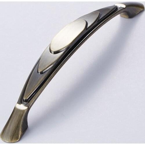 Green Bronze Antique Classic Furniture Handle Wardrobe Drawer Knob Room Cabinet Door Handle Zinc Alloy Home Decoration