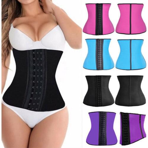 Womens Latex Underbust Body Shaper Waist Clincher Corset Waist Clincher Corset Training Trainer Belt